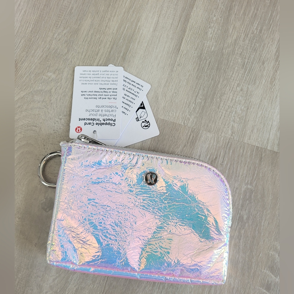 Lululemon Clippable Cats Pouch Keychain IRRIDESCENT